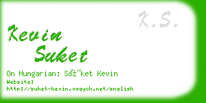 kevin suket business card